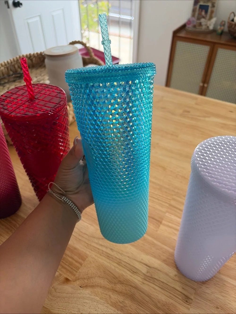 Starbucks Studded Tumbler Set in Pink, Red, Blue, Teal, Purple, Clear